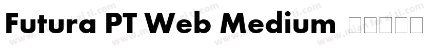 Futura PT Web Medium字体转换